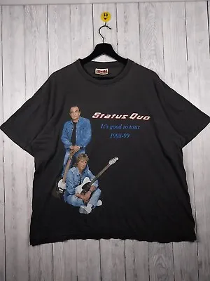 Buy Status Quo Vintage 1998-99 Its Good To Tour World Tour T-Shirt Extra Large XL • 22.99£