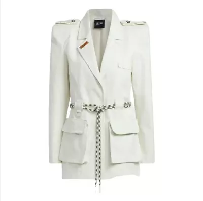 Buy Adidas Originals X Ivy Park Ivory Cotton Blazer / Suit / Jacket Size Xs • 130£