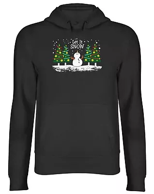 Buy Let It Snow Christmas Xmas Mens Womens Hooded Top Hoodie Gift • 17.99£