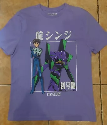Buy Unisex Neon Genesis Evangelion 1.0  T-Shirt Purple XL Anime Manga Good Condition • 4£