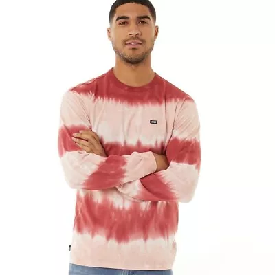 Buy VansMens Off The Wall Stripe Tie Dye Long Sleeve T-Shirt • 24.99£