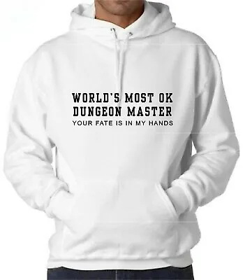 Buy Worlds Most Ok Dungeon Master - Mens Hoodie D&D Dungeons And Dragons Theme Top • 23.99£