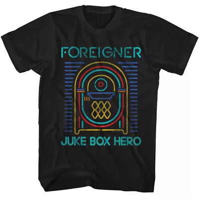 Buy Foreigner Juke Box Hero Photo Men's T Shirt Rock Music Merch • 39.92£