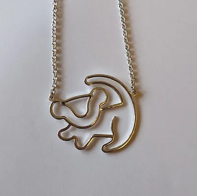 Buy Disney Couture Kingdom Classic Lion King Simba Necklace, Rhodium Plated • 8£