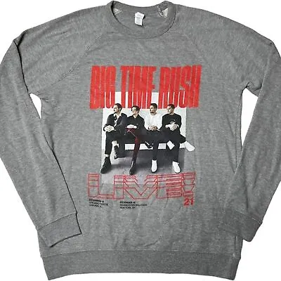 Buy NWOT Big Time Rush Live Reunion Tour 21’ Graphic Crewneck Sweatshirt Women’s XL • 46.31£