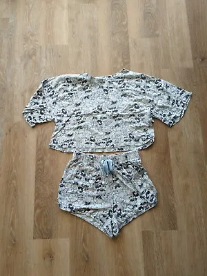 Buy Ladies Grey Mickey Mouse Pyjama Set Size XS • 1.99£