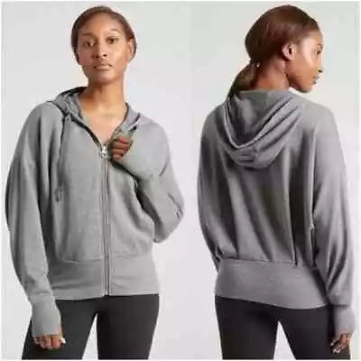 Buy Athleta Balance Hoodie Sweatshirt Size L Grey • 28.34£