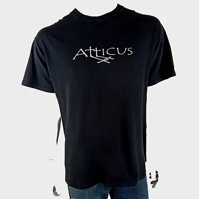 Buy ATTICUS Vintage Mens Size L Tshirt Black Y2K Music Pop Punk Emo Blink 182 2000s • 26.34£