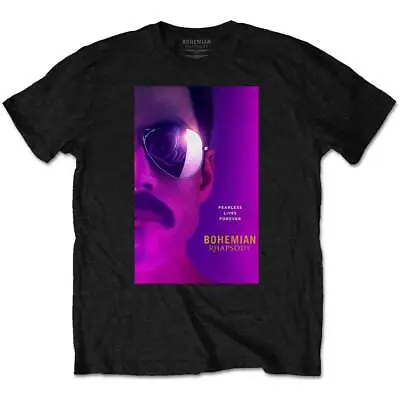 Buy Queen Freddie Mercury Face Bohemian Rhapsody Official Tee T-Shirt Mens • 15.99£
