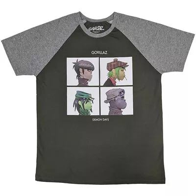 Buy Gorillaz Demon Days Raglan T Shirt • 17.95£