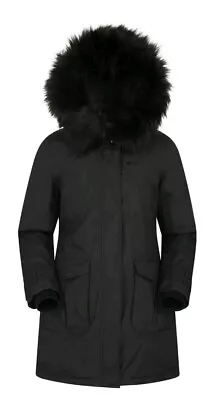 Buy Mountain Warehouse Womens Down Padded Waterproof Jacket Winter UK 8 Parka Coat • 125£