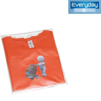 Buy Clear Garment Bags - Stick Seal Polythene Transperant Bags For T-shirts/Clothes • 77.39£