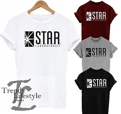 Buy Star Laboratories Unisex T-shirt The Flash Trendy Mens Womens Kids 100% Cotton • 7.99£