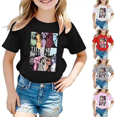 Buy Taylor Theme T Shirts 5 Color Girls Boys Short Sleeve Round Neck Printed T Shirt • 8.28£