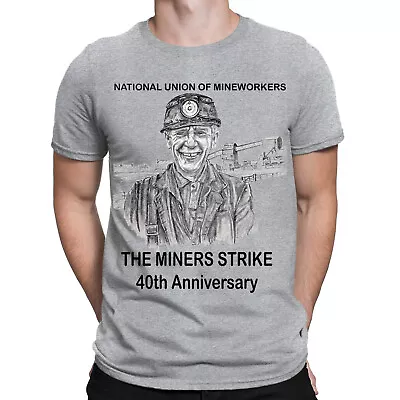Buy Miners Strikes National Union Of Mineworkers 40th Anniversary Mens T-Shirts #6NE • 9.99£