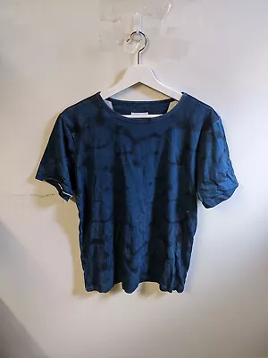 Buy Saturdays NYC Shirt Mens Medium Blue Tie Dye Print Casual Friday Designer Light • 18.96£