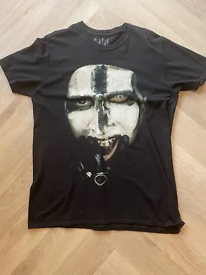 Buy Marilyn Manson Say10 Double Sided Black T Shirt Adult Size Large • 14.99£