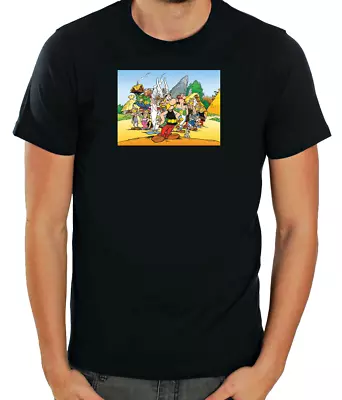 Buy Asterix & Obelix Funny Characters Short Sleeve  White T Shirt Men F065 • 9.51£