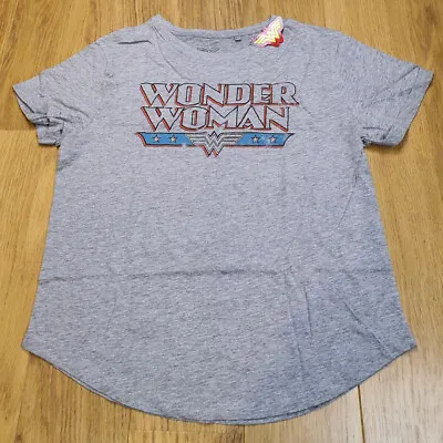 Buy DC Comics Wonder Woman Retro Ladies T-shirt Grey Sizes L Mothers Day Present New • 5£