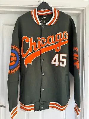 Buy Chicago Bulls Varsity Jacket Size Large 42  Men`s Letterman Baseball • 17.99£
