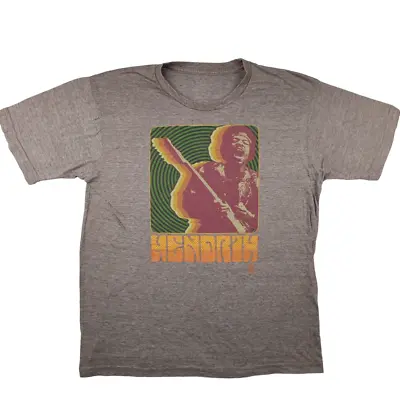 Buy Jimi Hendrix T Shirt Size L Brown Cotton Blend Unisex Adults Short Sleeve • 16.99£