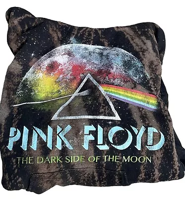 Buy Pink Floyd Reverse Tie Dye Black Hoodie Sweatshirt Small • 24.13£
