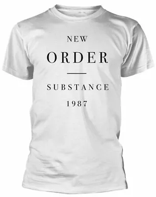 Buy Official New Order T Shirt Substance 1987 Classic Mens Punk Rock Band Tee White • 14.94£