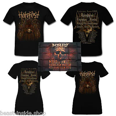 Buy HATEFEST 2011 Tour Shirt + Flagge - KATAKLYSM - TRIPTYKON - MARDUK - AZARATH Neu • 12.07£