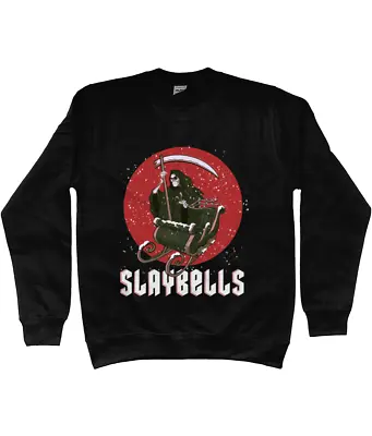Buy Unisex Merry Gothmas Merry Slaybells (whit) ,gothic  Christmas Sweatshirt/jumper • 30£