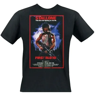 Buy Official Rambo Black  T Shirt Size XXL  Brand New In Bag  • 6.99£