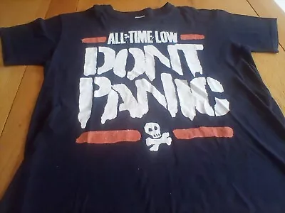 Buy Used All Time Low T Shirt. Don't Panic. Large. Vgc. • 4.99£