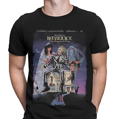 Buy Halloween T-Shirt Beetle Juice Movie Poster Horror Scary Mens T Shirts Top #HD • 9.99£
