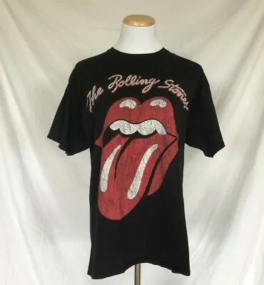 Buy 2011 2012 T-Shirt The Rolling Stones Distressed Tongue Official Merch Large • 19£