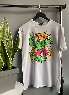 Buy Marvel Comics 1990 The Incredible Hulk Vintage T Shirt Size L Men • 155.58£
