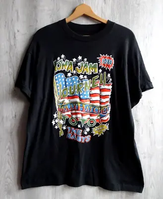 Buy Concert T Shirt  Single Stitch Iowa Jam Journey  Molly Hatchett  Toto M  Vintage • 54.99£