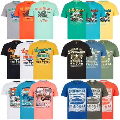 Buy Men's Cotton Summer T-Shirt Vintage Retro Printed Surf Beach Holiday Tee Top • 10.99£