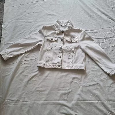 Buy Red Herring White Denim Jacket Size 12 Excellent Condition Worn Few Times  • 18£