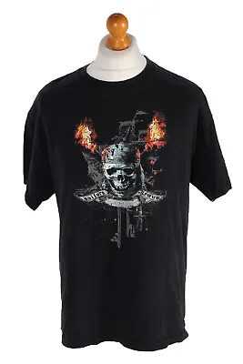Buy 90s Retro T Shirt Sailors Grave Pirates Caribbean Short Sleeve Size L-TS094 • 12£