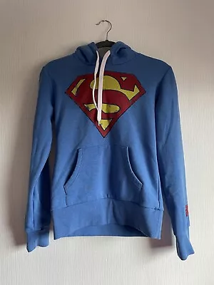 Buy Criminal Damage Blue Superman Hoodie Size Medium • 10£