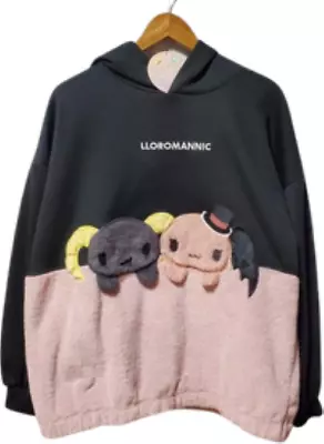 Buy Sanrio Lloromannic Cherry Berry Fur Hoodie Pink Black From JAPAN Size L VG Mint • 51£