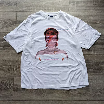 Buy Vintage David Bowie Aladdin Sane Mens Tshirt 1998 Large  • 70£