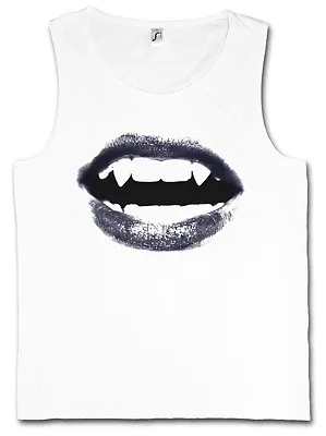 Buy VAMPIRE WOMAN MOUTH TANK TOP VEST True Bite Teeth Jaws Blood Blood Nosferatu • 20.39£