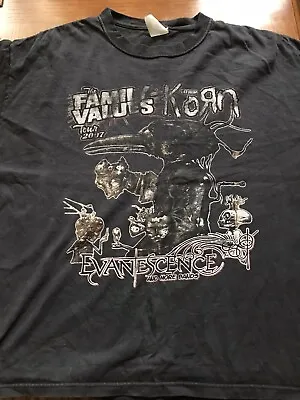 Buy Korn / Evanescence 2007 Tour T Shirt • 20£