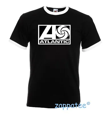 Buy Atlantic Records Ringer T Shirt - Slim Fit Northern Soul Mod Tee • 9.70£