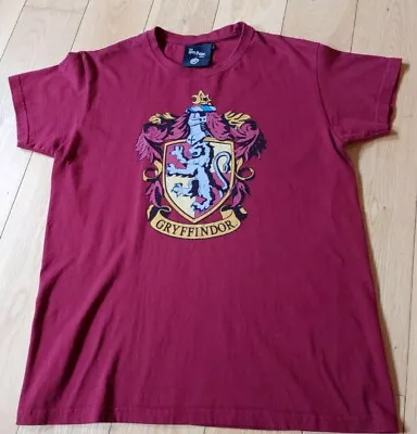 Buy Harry Potter Shop At Platform 9 3/4 Maroon Gryffindor T-shirt Top Size Small • 6.99£