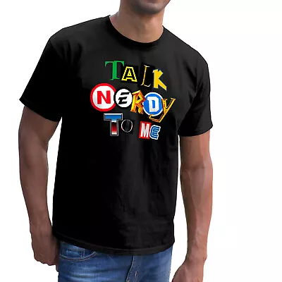 Buy Talk Nerdy To Me T-Shirt - Funny Nerd Superhero Merchandise Clothes Gift Men's • 9.99£
