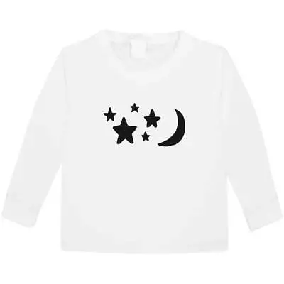Buy 'Moon & Stars' Children's / Kid's Long Sleeve Cotton T-Shirts (KL023532) • 9.99£