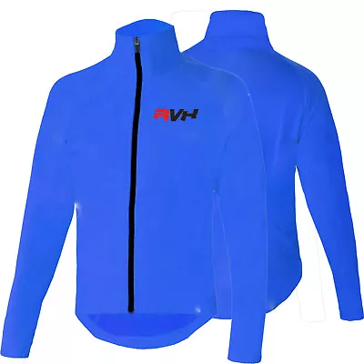 Buy Mens Cycling Waterproof Rain Jacket Hi Visibility Running Full Sleeve Top Coat • 8.65£