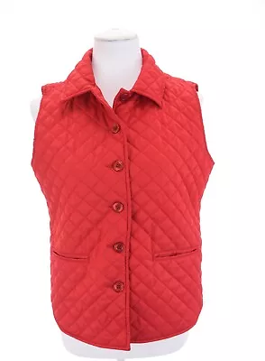 Buy Draper's And Damon's Red Quilted Puffer Vest Jacket Womens Sz PS Petite S • 16.34£