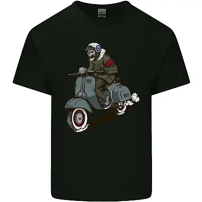 Buy Scooter Skull Biker Motorcycle MOD Mens Cotton T-Shirt Tee Top • 11.75£
